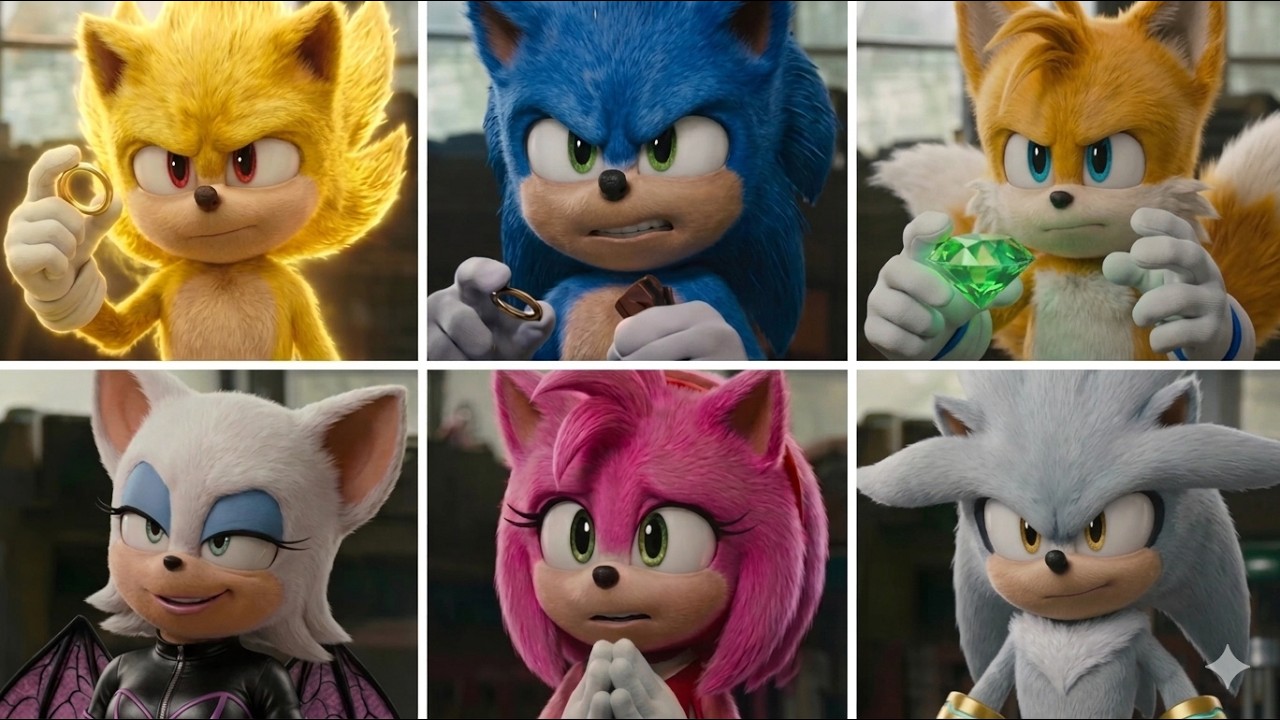 Sonic The Hedgehog Movie, Amazing Friends, Uh Meow Characters 3