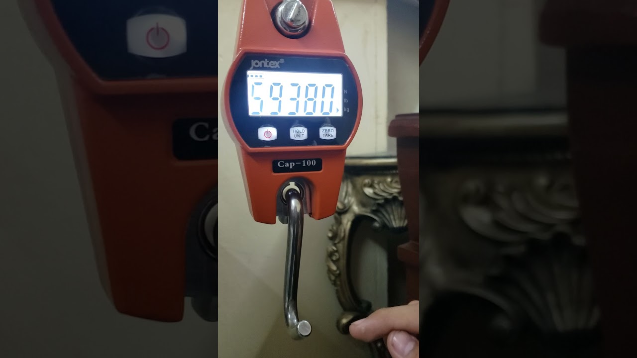 Calibracion de Balanza colgante 100kg