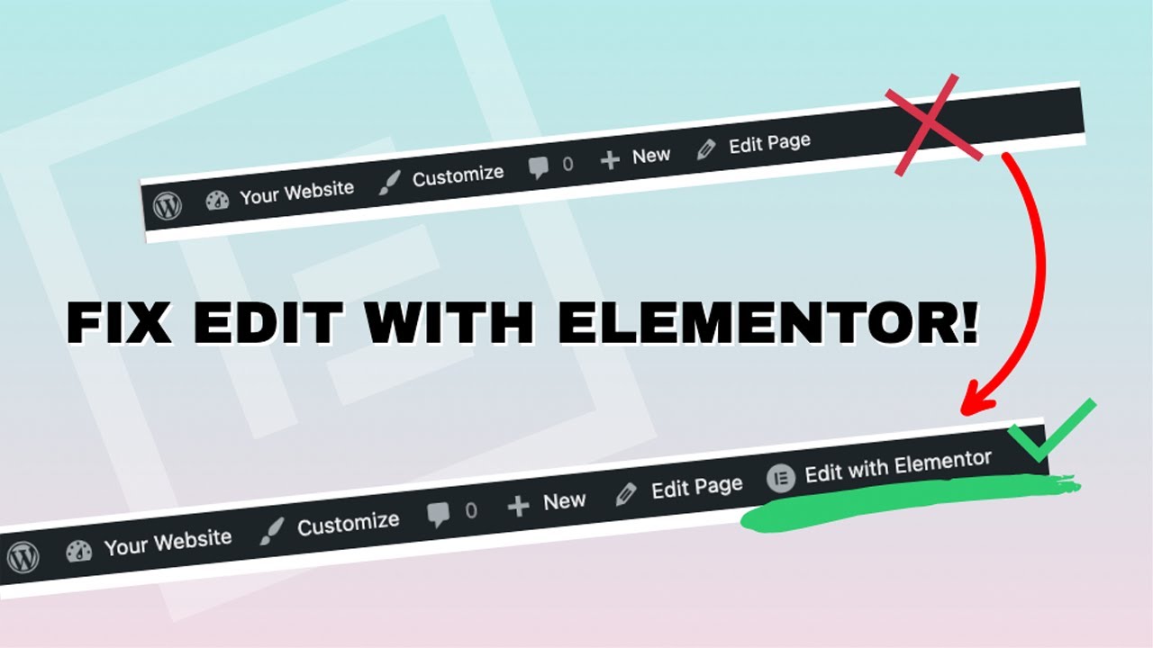 Fix the Edit With Elementor Button Not Showing - Quick & Simple Fix!