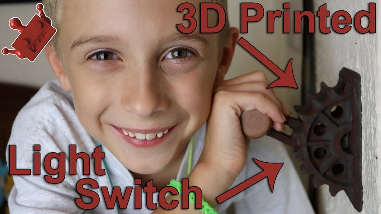3D Printed Steampunk Light Switch