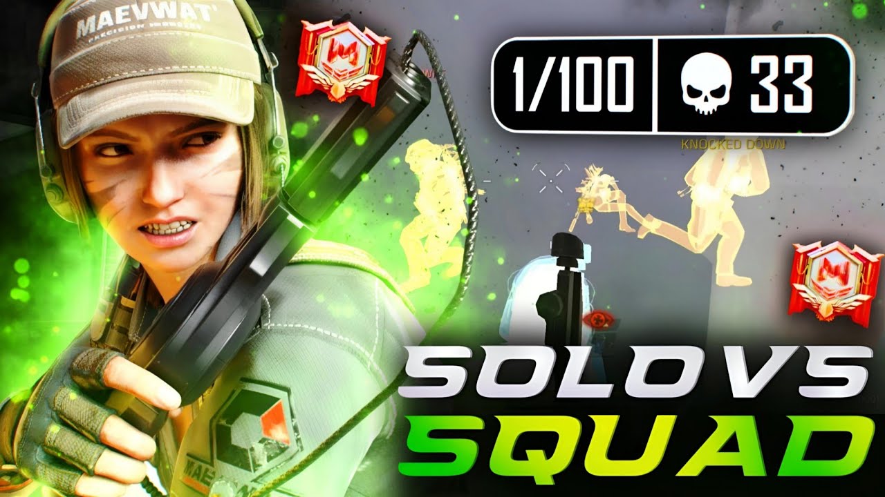 MOST INTENSE INSANE 33 KILLS SOLO VS SQUAD FULL GAMEPLAY CODM