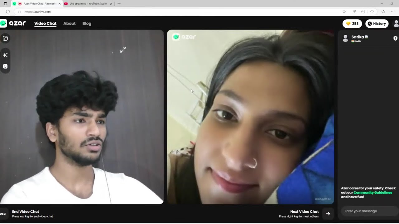 Key On Azar at Mid Night S2-E11 😍 #livestreaming   #ometv #omegle