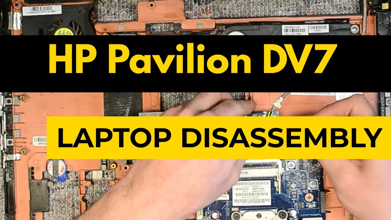 HP Pavilion dv7 Laptop Disassembly & Teardown Tutorial