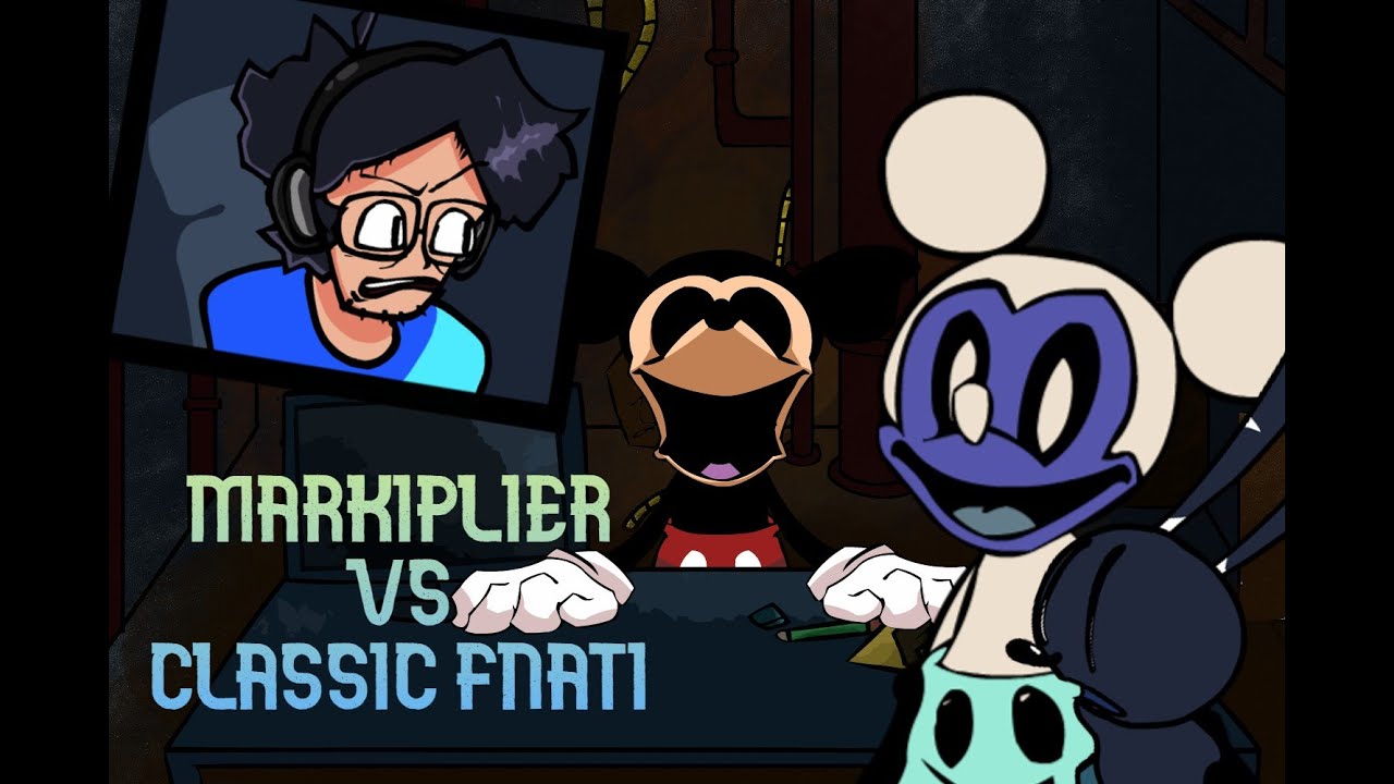 FNF Bite FNaTI MIx (Markiplier vs classic FNaTI) #fnf #fnfmod #creepypasta #fnati