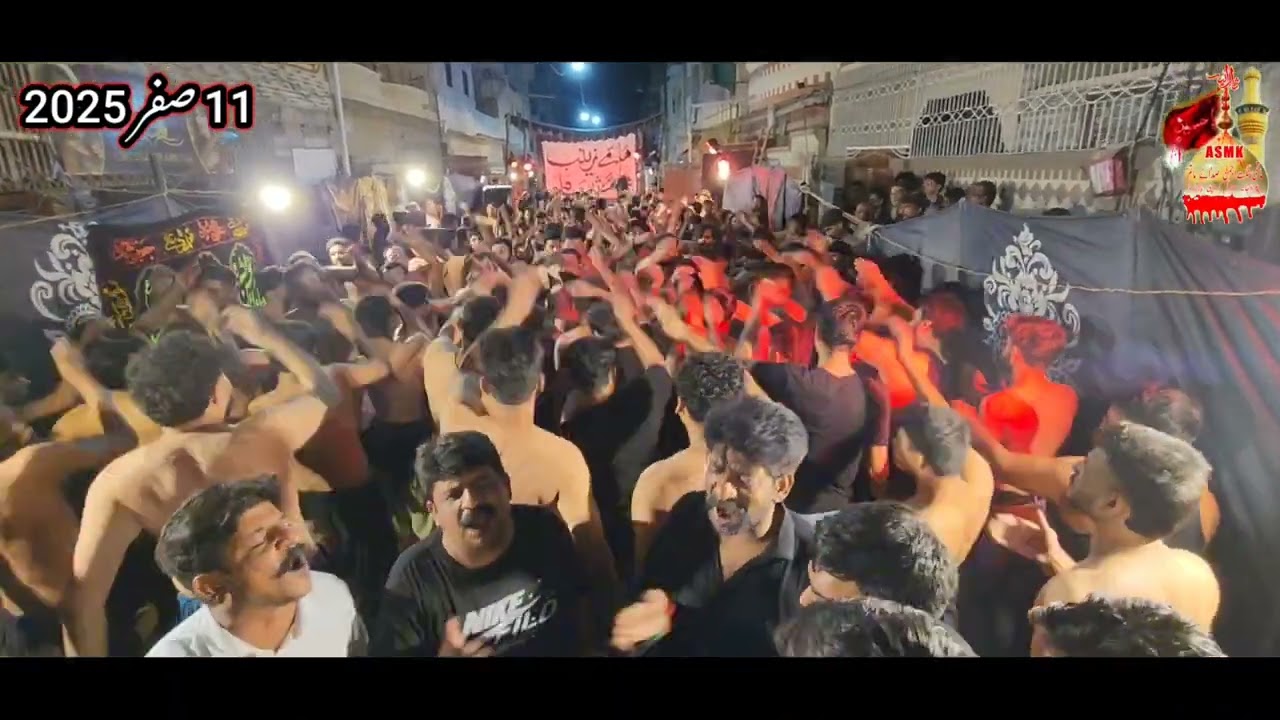 Matamdari 11 Safar 2025 Noha Bibi Sakeena a.s Sangat Sada e Matam Raja Party Karachi 
