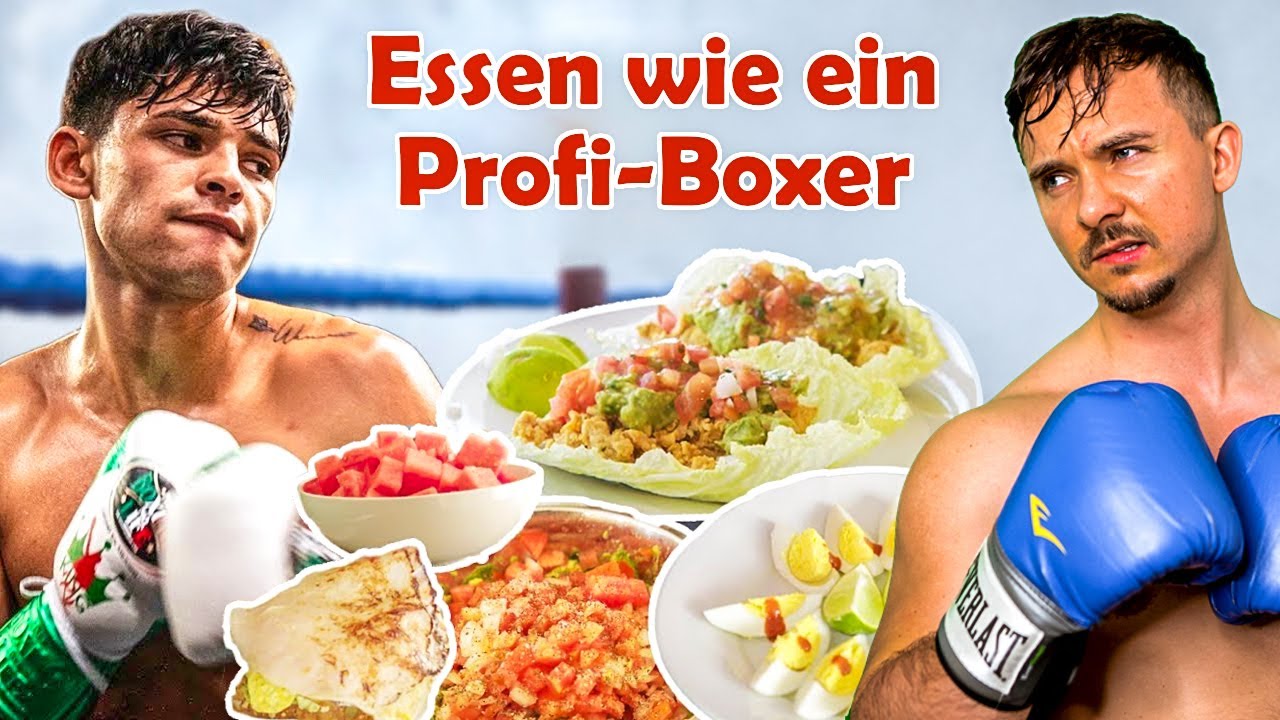 Ich esse 1 Tag lang wie Ryan Garcia
