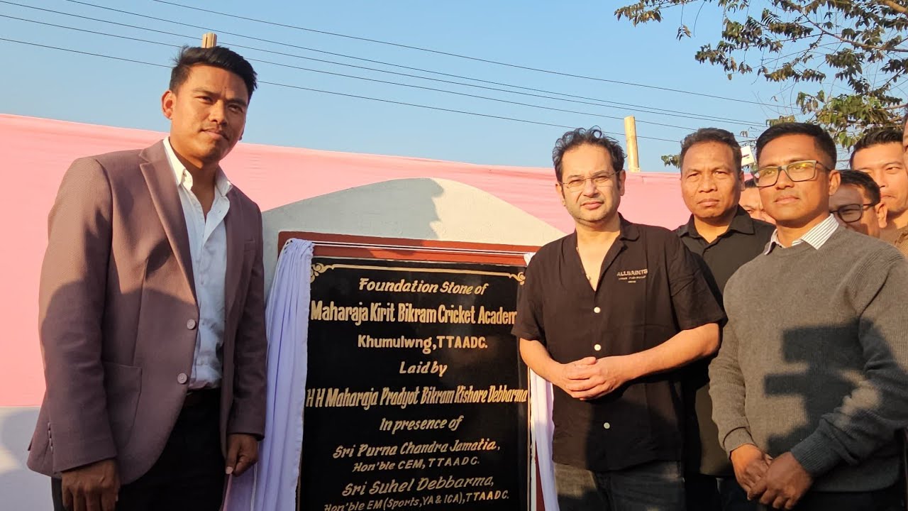 Kwtal Maharaja Kirit Bikram cricket academy udbudhan khwlaijakha khumulwng o