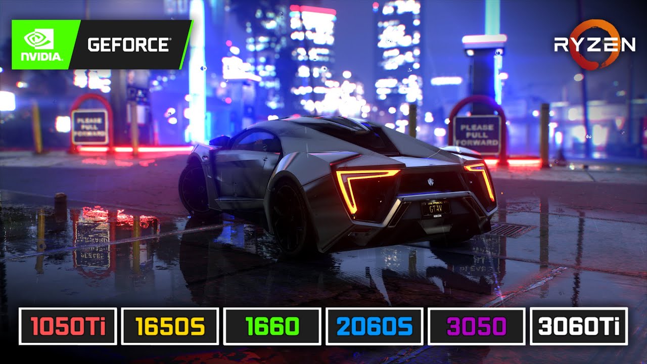GTA V: NaturalVision Evolved | 1050 Ti | 1650 S | 1660 | 2060 S | 3050 | 3060 Ti | R5 5600X