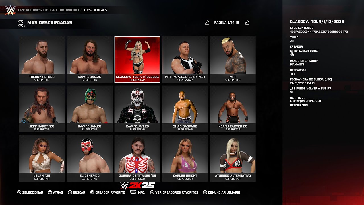 WWE 2K25: BEST CAWS OF THE WEEK (01/17/26) - (01/12/26) | #45 | MEJORES CREACIONES DE LA SEMANA
