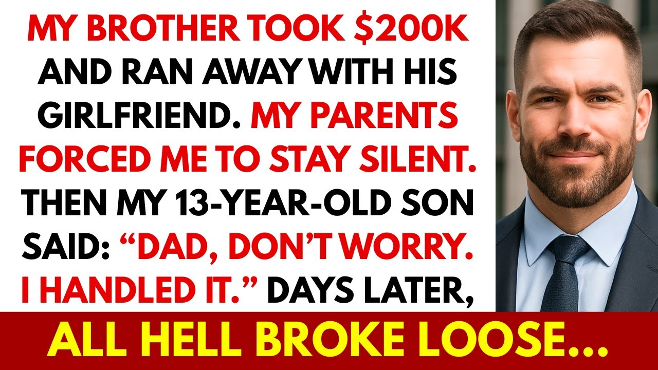 My Brother Vanished With Our Money. Parents Told Me to Stay Quiet—Days Later, My Son Made Them Pay.