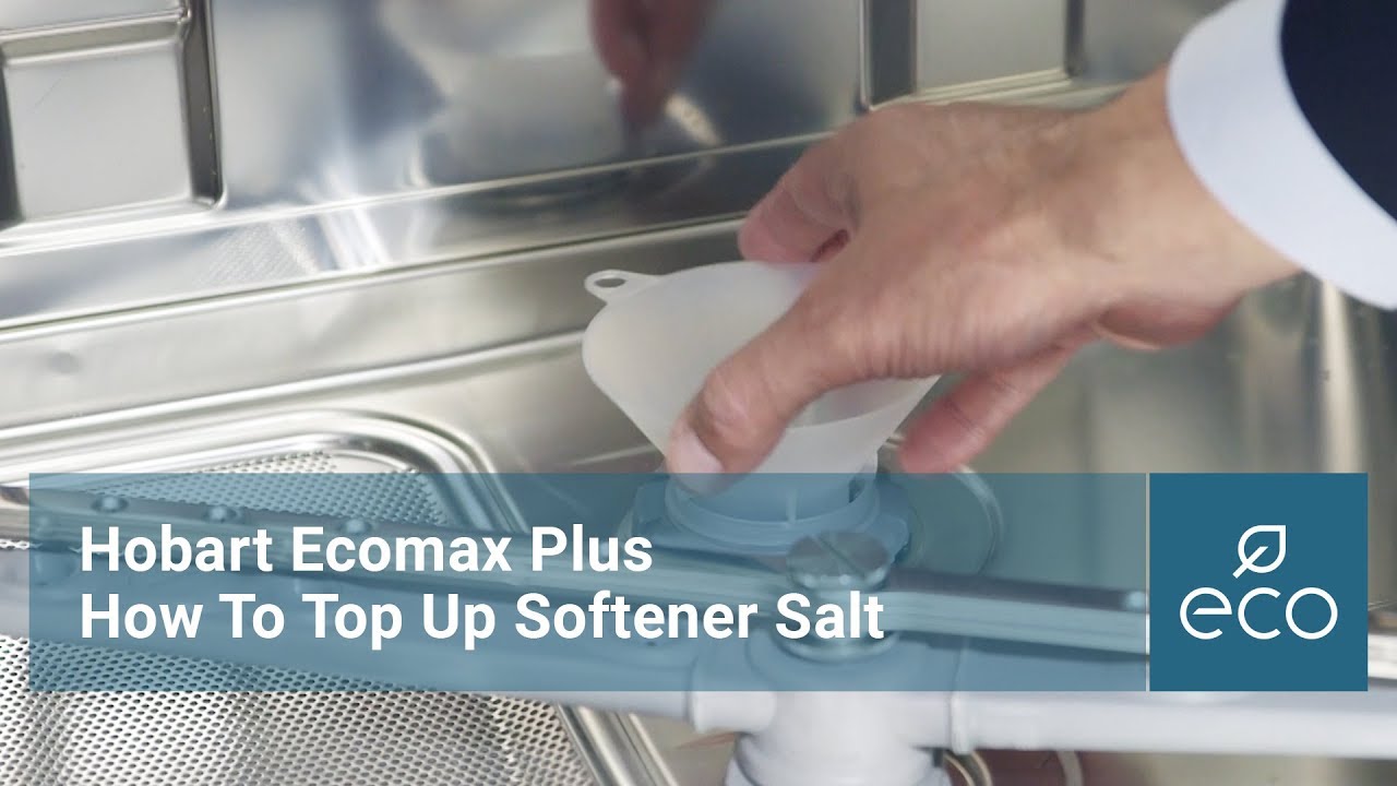 How To Add Salt to the Water Softener on the Hobart Ecomax Plus Range