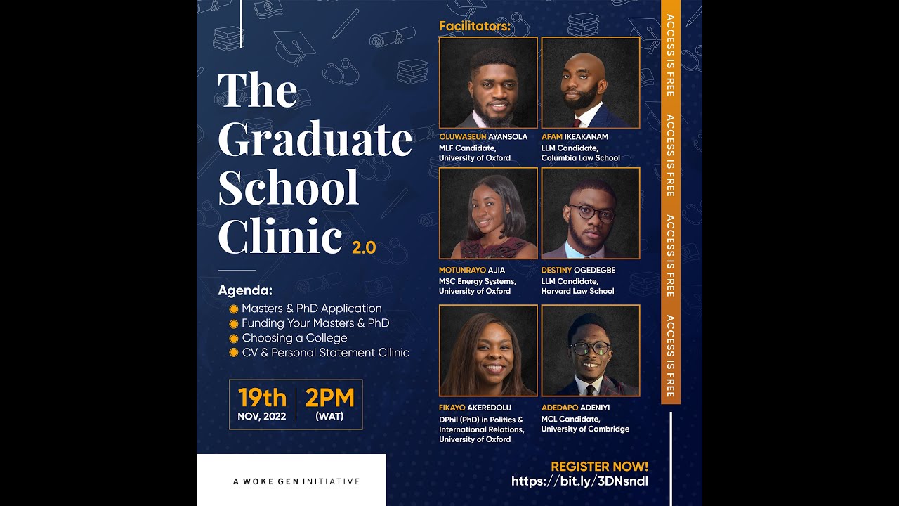 Q&A Graduate School Clinic Adedapo A., Motunrayo A., Fikayo A., Destiny O., Afam I. & Oluwaseun A.