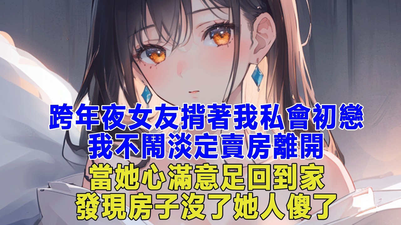 跨年夜女友揹著我私會初戀，我不鬧淡定賣房離開，當她心滿意足回到家，發現房子沒了她人傻了#出軌小說 #愛情故事 #生活哲学 #人生哲理