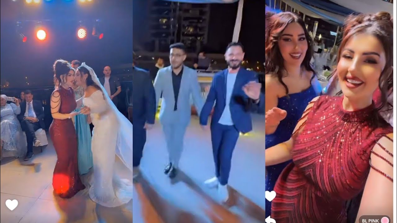 نور وعصام❤رقص 💃عصام ونور مع العرسان 🔥ولعت ديكا🕺💃