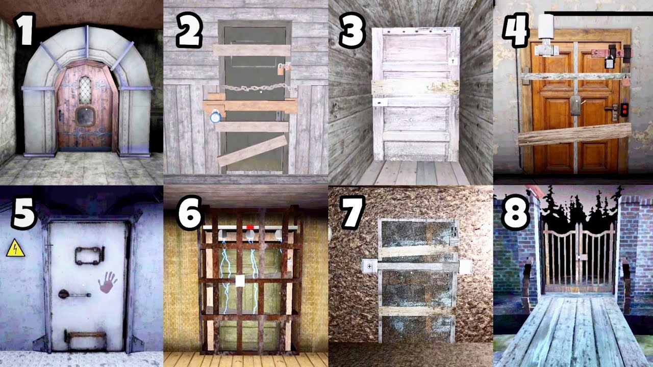 Granny All Chapters 1, 2, 3, 4, 5, 6 Door Escape New Update | Granny All Chapters Escape Endings