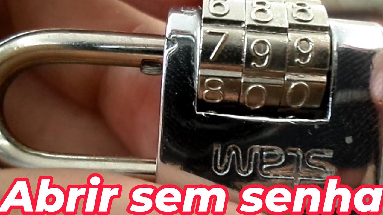 Sabe como abrir cadeado de combinação mesmo esquecendo a senha?