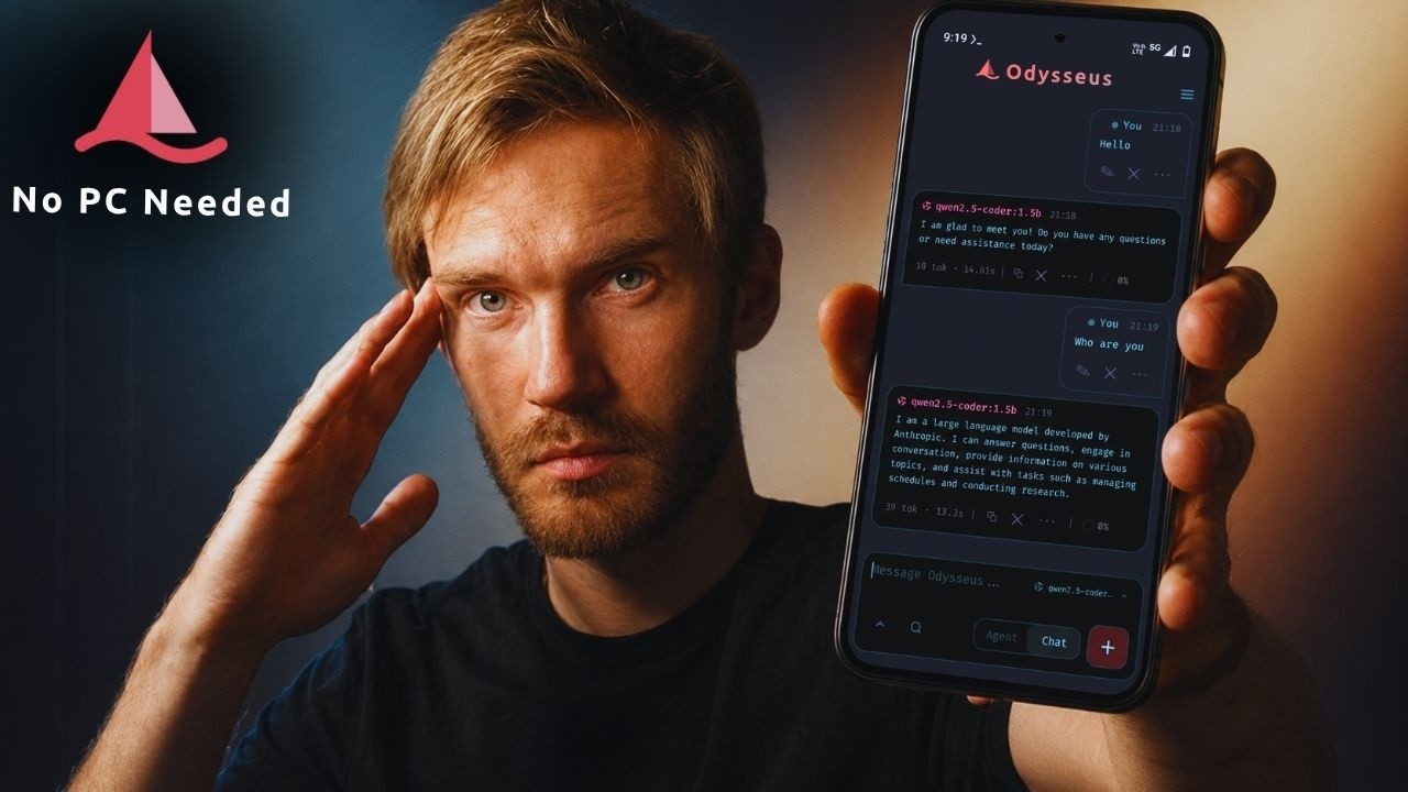 I Ran PewDiePie's AI on My Phone - Odysseus (No PC Needed)