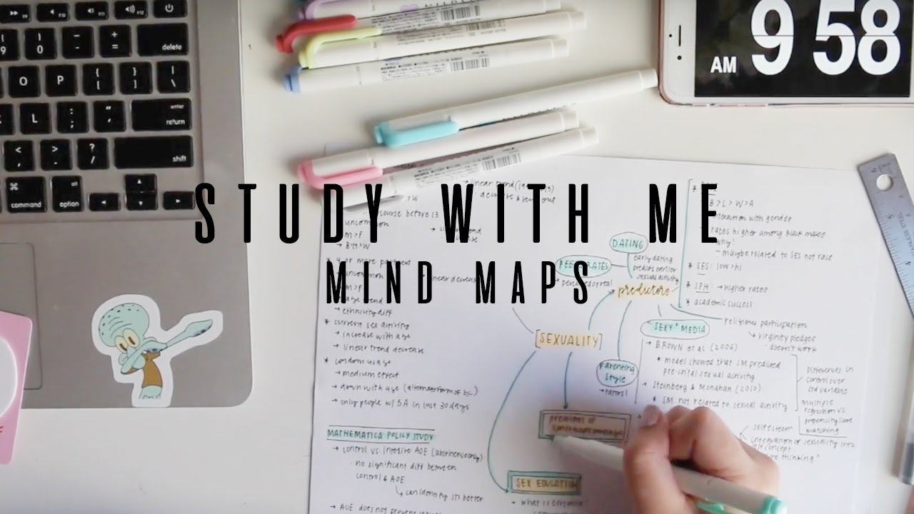 study with me: mind maps