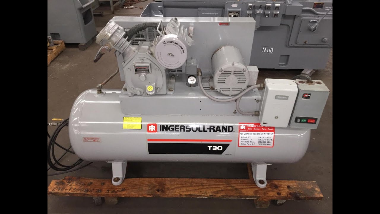 1993 Ingersoll-Rand Air Compressor, 5 HP, 30T, Model 242-5D (SOLD)