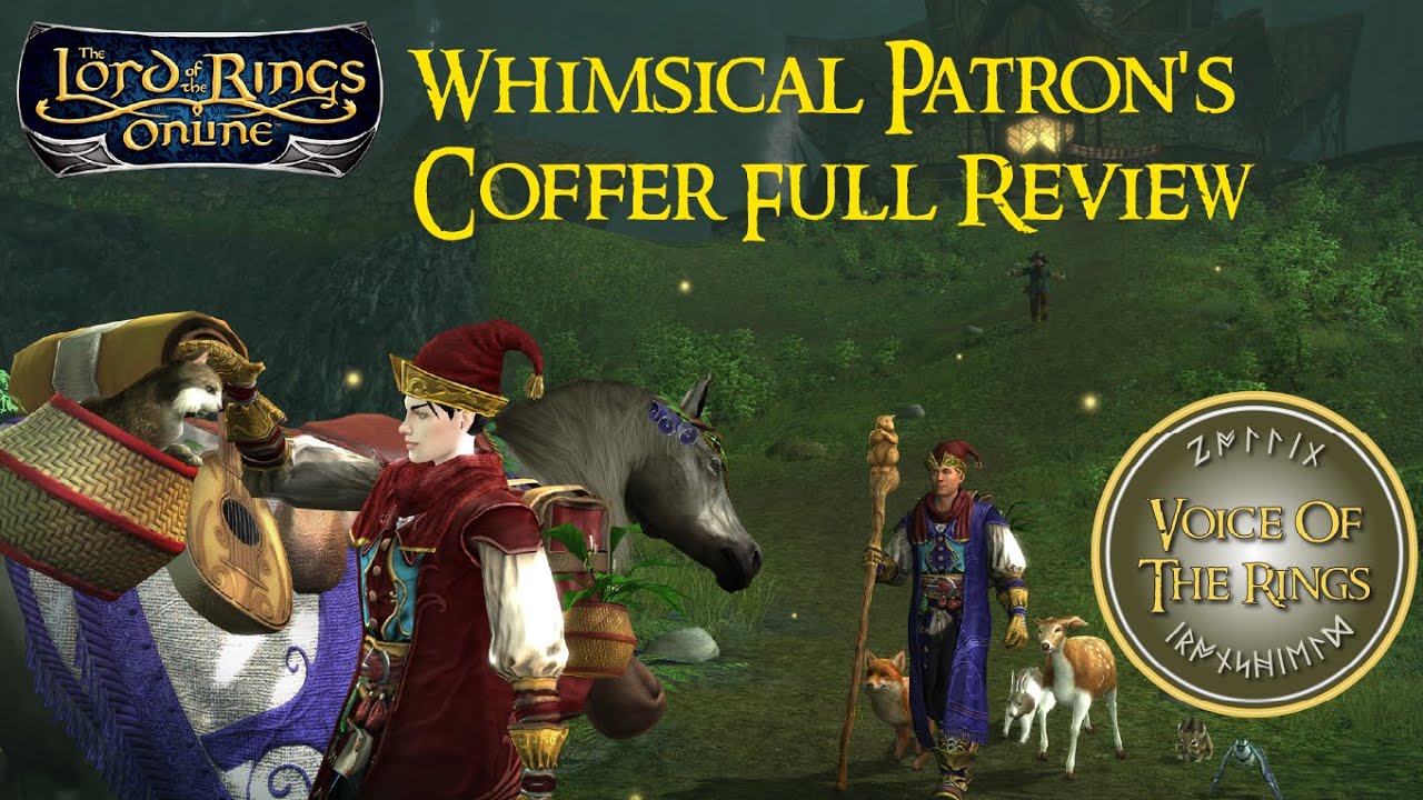 Whimsical Patron's Coffer Full Review and Look & Trick to Turn off Animations |  A LOTRO Wardrobe.