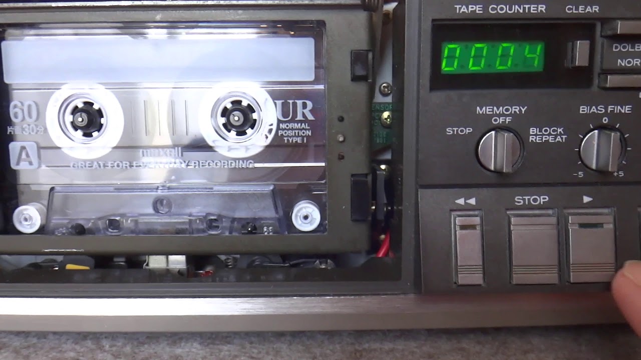 TEAC カセットデッキ V-1RX のメカ、再生調整しました