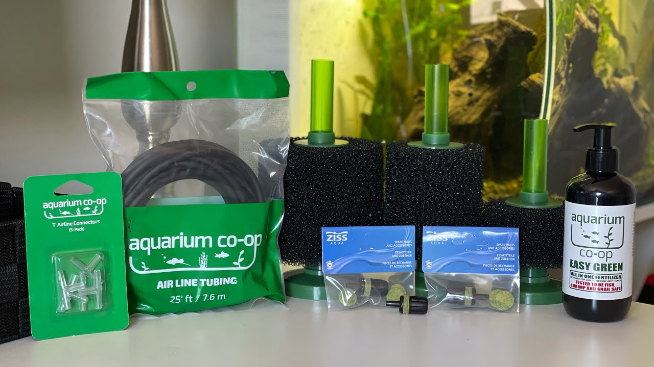 Aquarium Co-Op Unboxing! Sponge Filter Setup and Review!