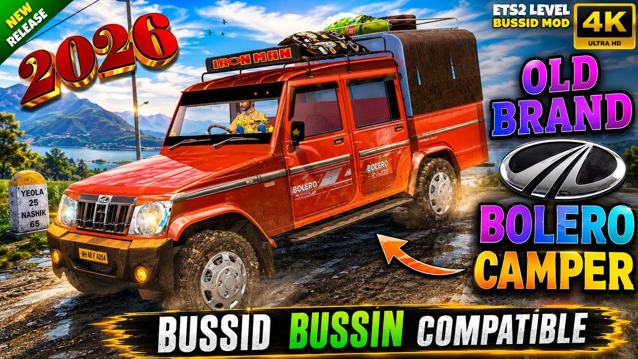 Old Brand Red Bolero Camper Bussid Mod Download Bus Simulator Indonesia
