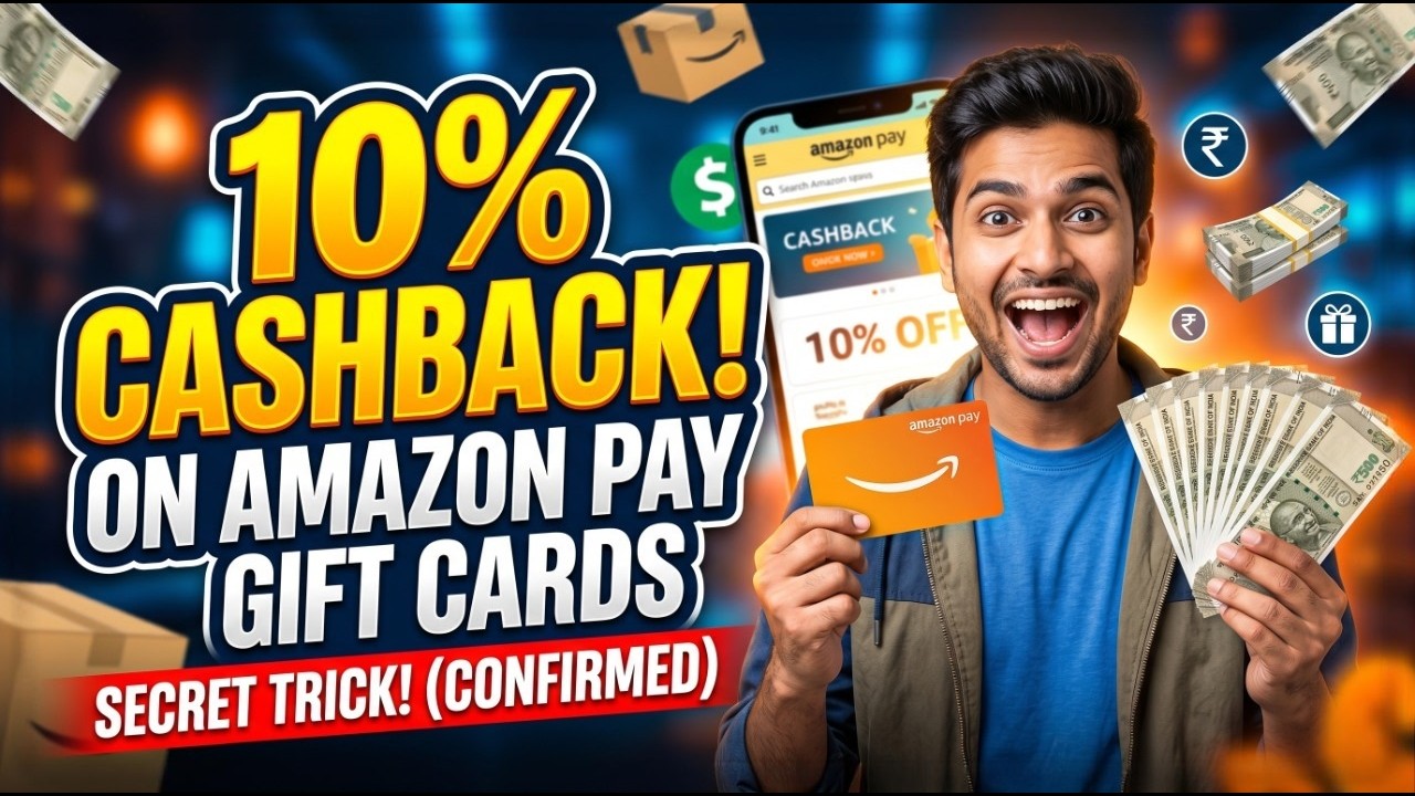 HOW TO GET 10% CASHBACK ON AMAZON PAY GIFT CARDS (2026 Trick!)