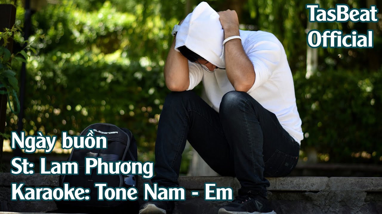 Karaoke Ngày Buồn - Tone Nam | TAS BEAT