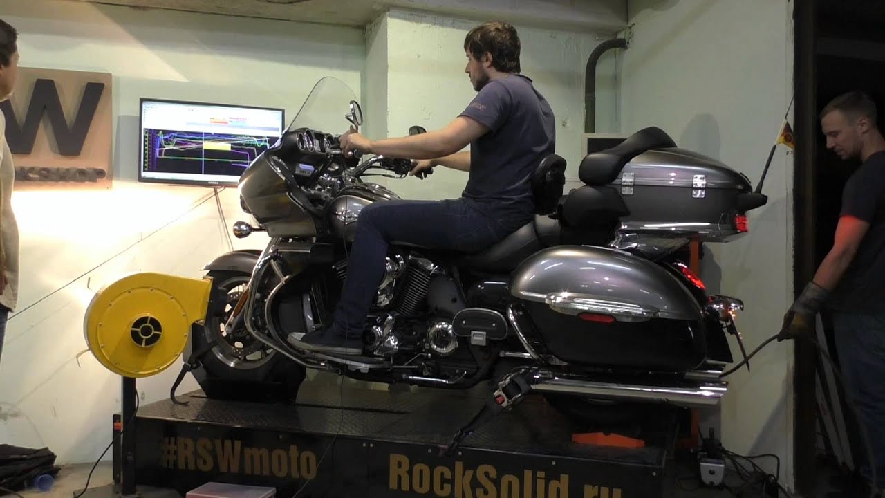 Kawasaki VN 1700 voyager Dyno run