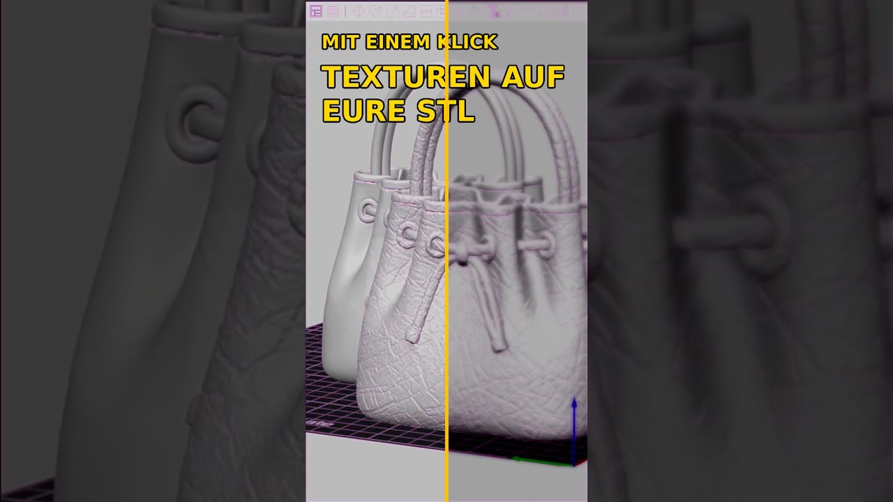 So bekommt eure STL in Sekunden realistische 3D-Texturen #3dprinting #3dprint