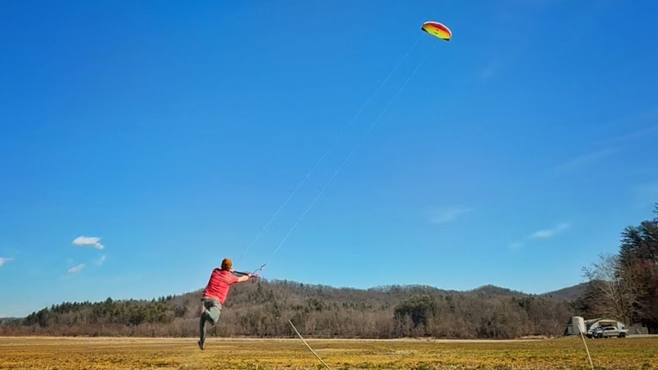 Getting tossed by my Prism Tantrum 220 foil kite