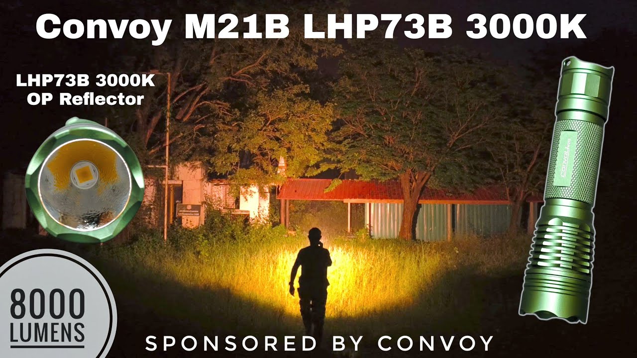 Конвой M21B LHP73B 3000K против M21B LHP73B 1800K против M21B XHP70.3 HI 3000K