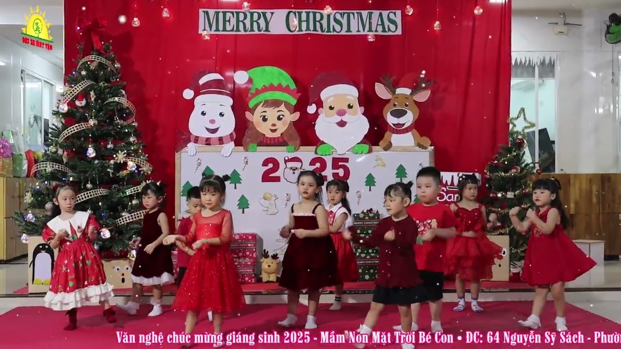 Nhịp điệu khối lớp Chồi Jingle Bell Rock | Mầm Non Mặt Trời Bé Con | Merry Christmas 2025