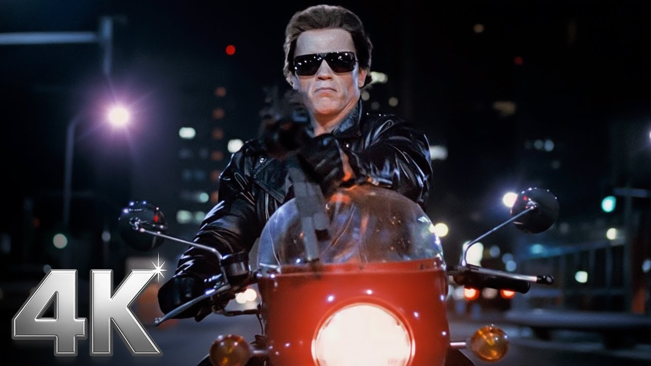 T-800 Pursues on a Motorcycle | The Terminator | CLIP 💥 4K