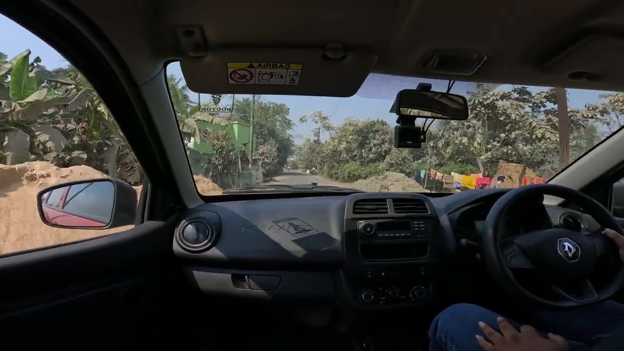 Driving Through Calm Empty Village Roads | GOPRO | Renault Kwid 