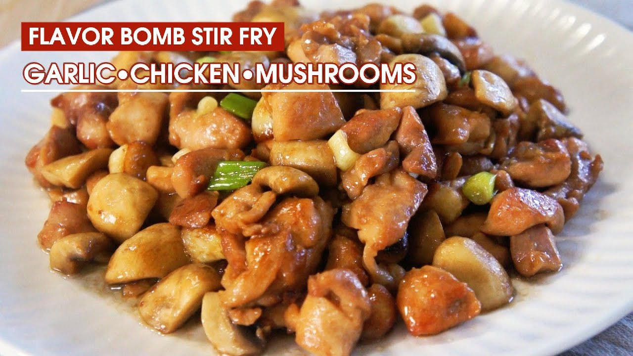 Juicy Garlic Chicken With Perfect Mushrooms