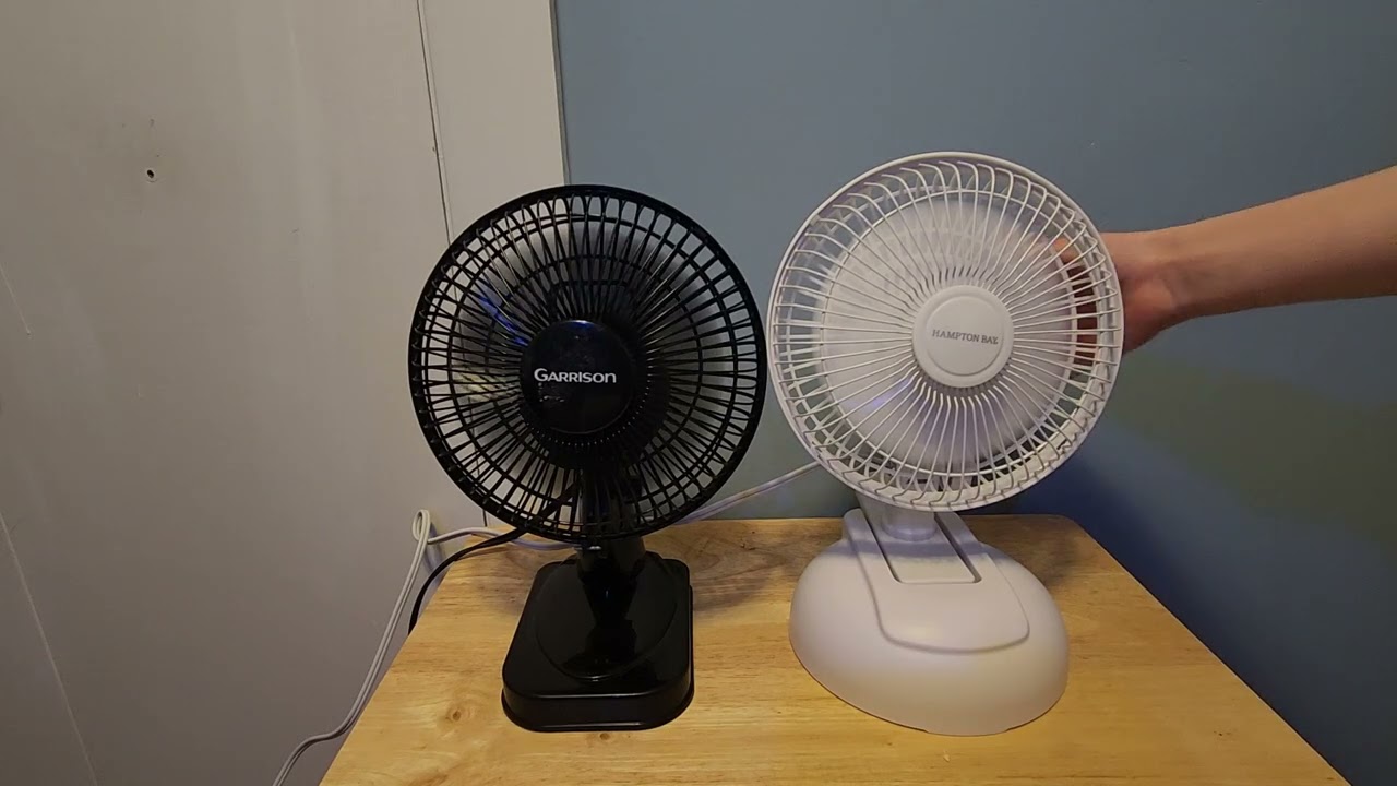 Comparing my garrison desk fan to my hampton bay desk fan