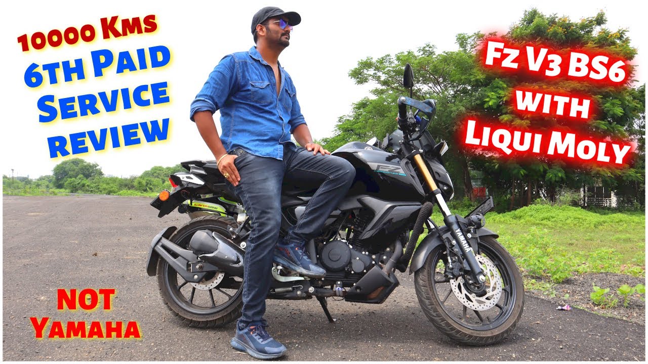 10000 Kms - 6th PAID Service | Yamaha Fz V3 BS6 (Night Fury) | Liqui Moly Oil & Shooter Additives