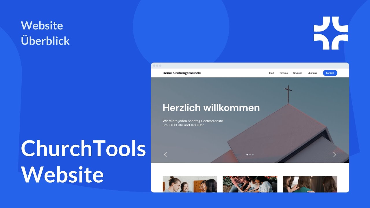 ChurchTools Website &ndash; Ein &Uuml;berblick