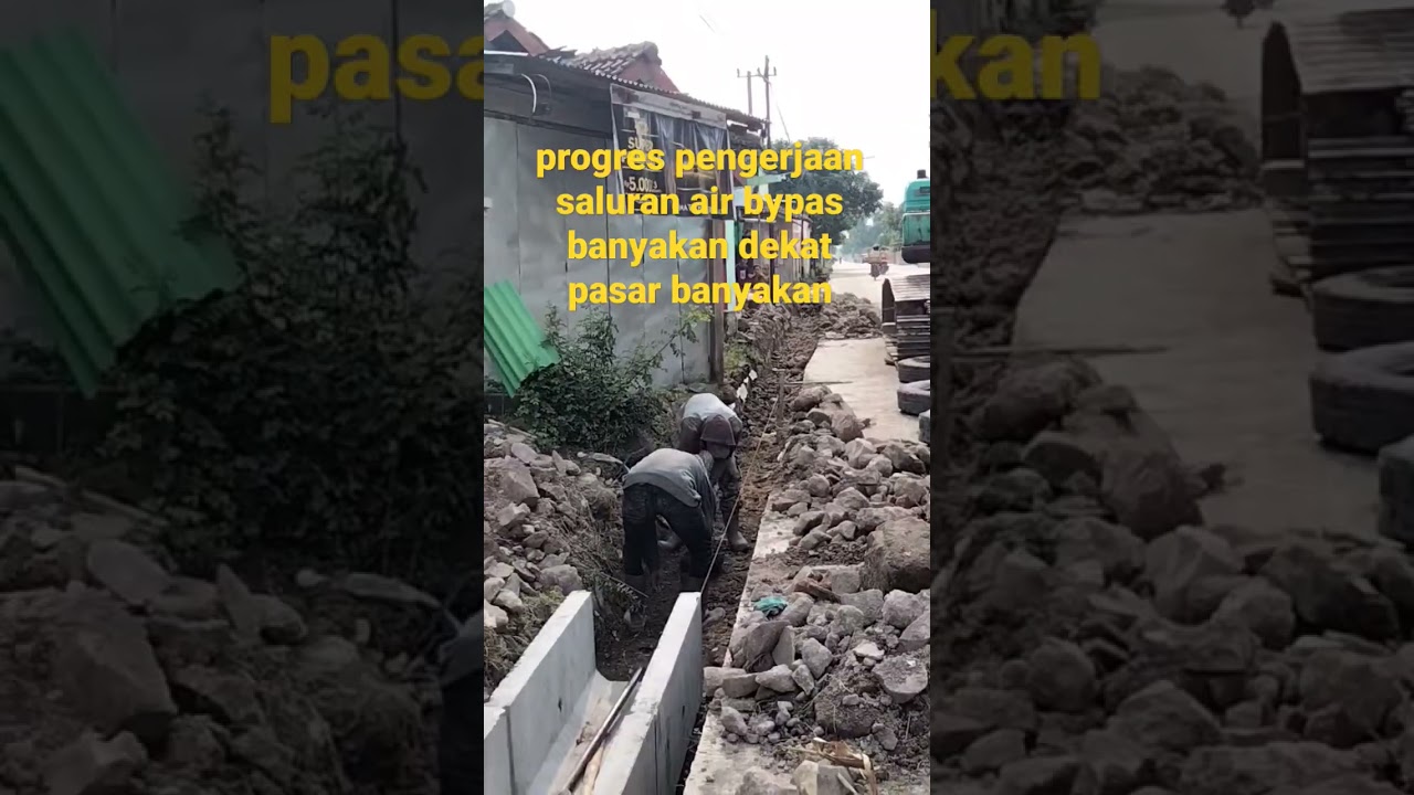 pengerjaan saluran air dekat pasar banyakan #bupatikediri #dinaspupr #bandarakediri