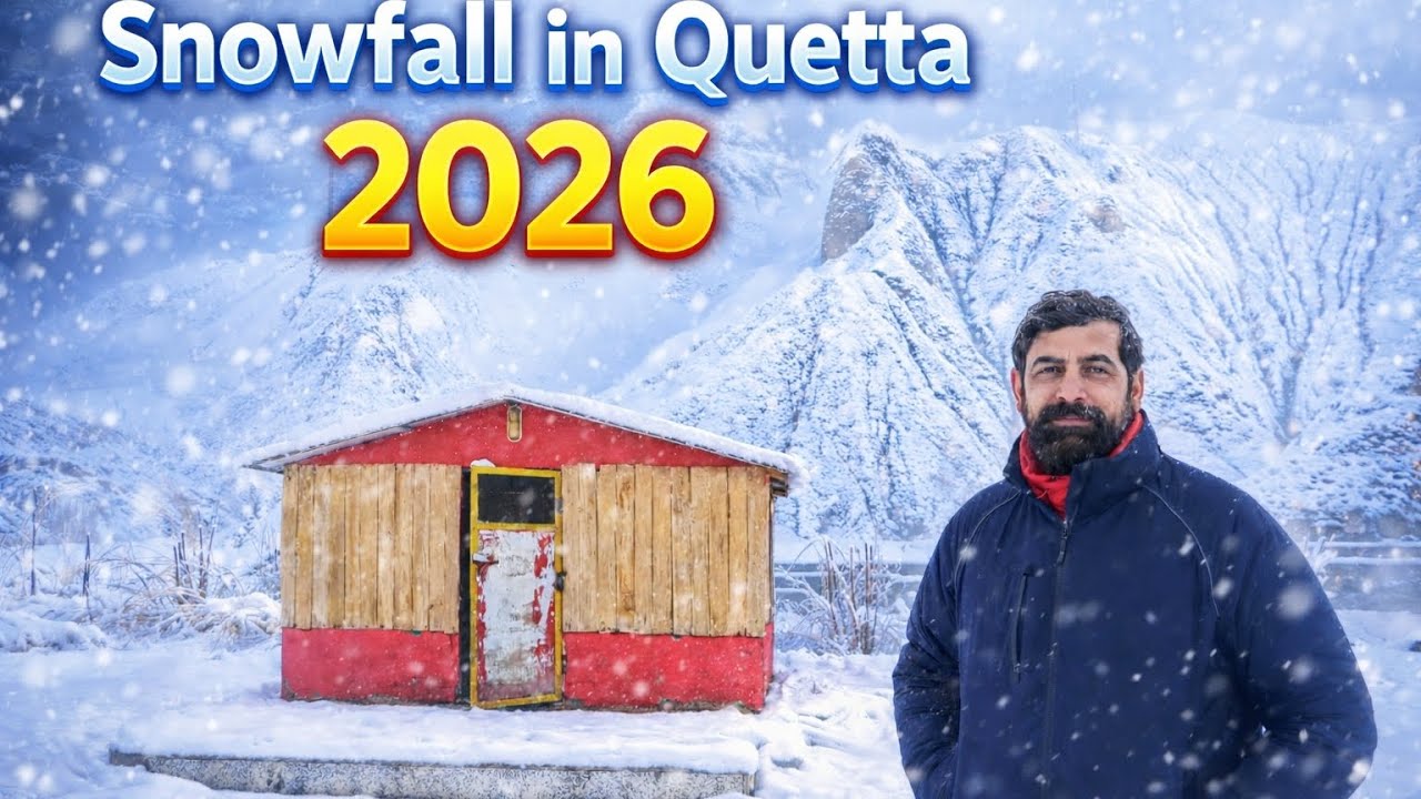 Heavy Snowfall in Quetta 2026 ❄️ | Beautiful Winter in Pakistan