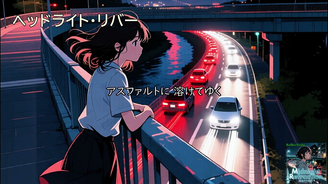 ヘッドライト・リバー feat. ReflecTesla (cityedge) #真夜中の屈折
