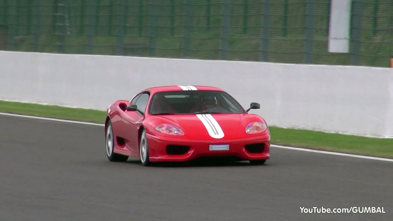Ferrari 360 Challenge Stradale SOUNDS! Loud Downshifts & Accelerations!