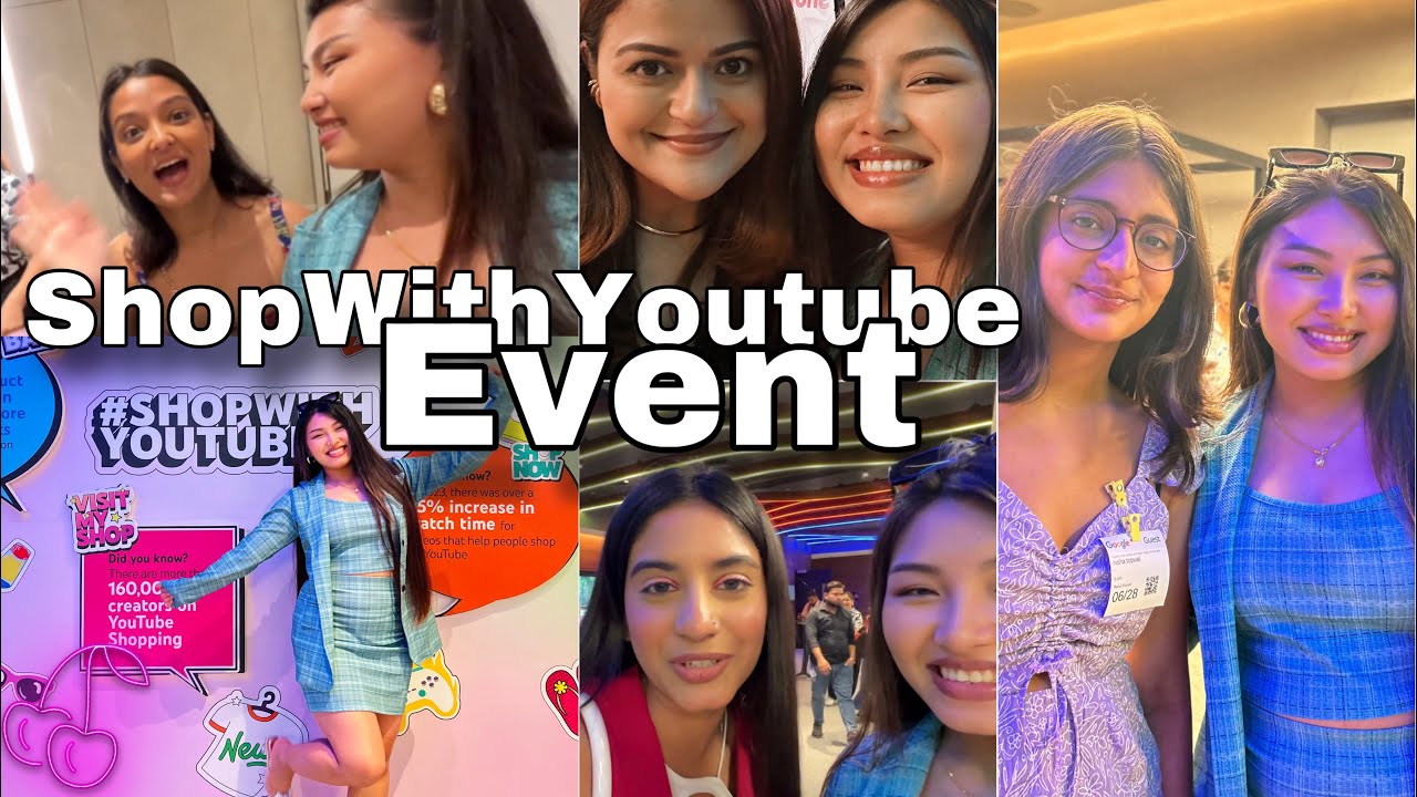 My FIRST Youtube Event 🛍️🥰@HimadriPatel @ShivangiSharmaOfficial @MyMissAnand12 @MeghaSukhija