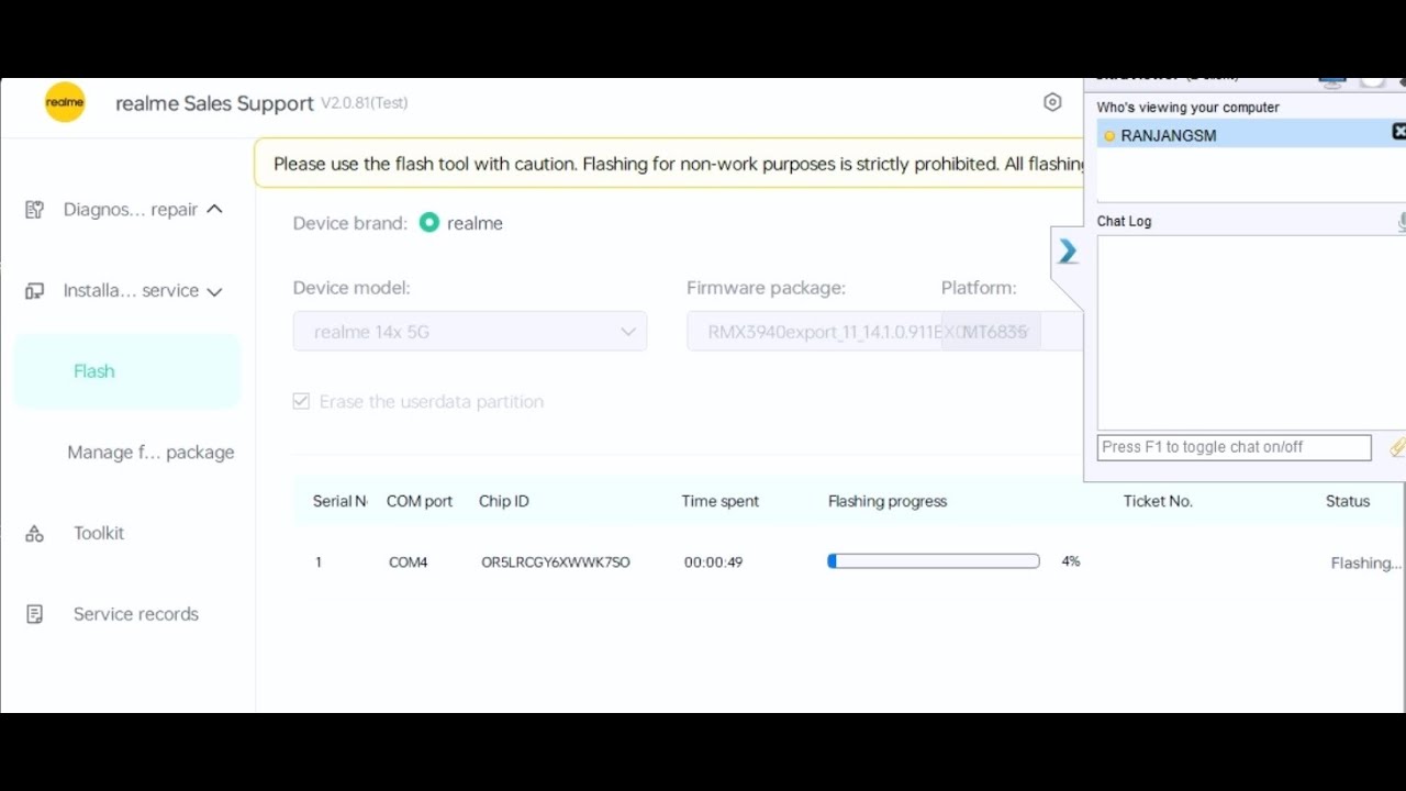 ## Realme 14x 5g (rmx3940) Pin Pattern Password Frp Unlock ##