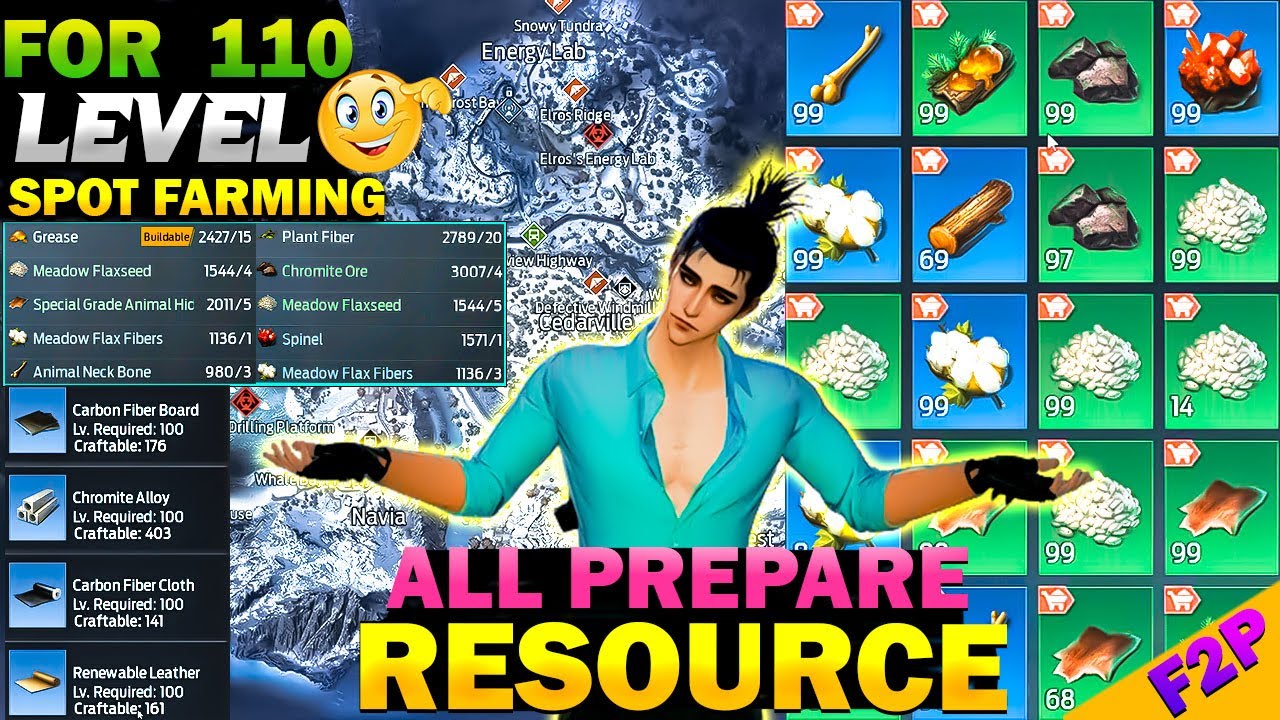 Undawn | LVL 110 Spot Farming & Resource Preparation F2P Players