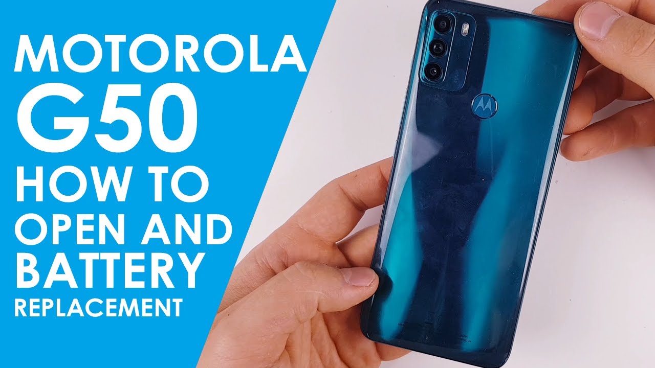 Motorola Moto G50 how to open and battery replacement