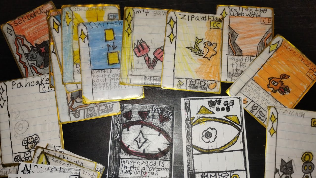 My old homemade TCG: constellation TCG set 1