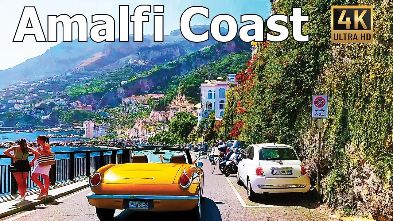 Driving the Amalfi Coast - Italy 4K Scenery - Where is all the TRAFFIC?